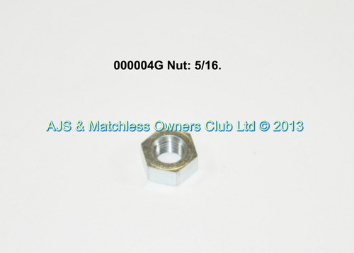 NUT: 5/16  X 26 TPI