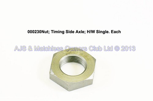 NUT: TIMING SIDE AXLE: HW SINGLE, TIMING PINION  NUT (GENUINE)  L/W, ROTOR NUT H/W AND L/W