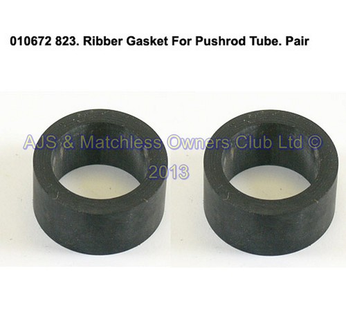 RUBBER GASKET FOR SINGLE PUSHROD TUBE - PAIR