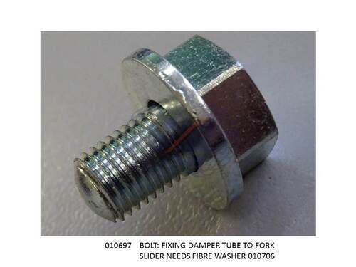 BOLT: FIXING DAMPER TUBE TO FORK SLIDER NEEDS 010706