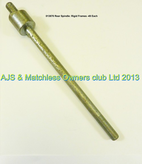REAR SPINDLE: RIGID FRAMES  1949