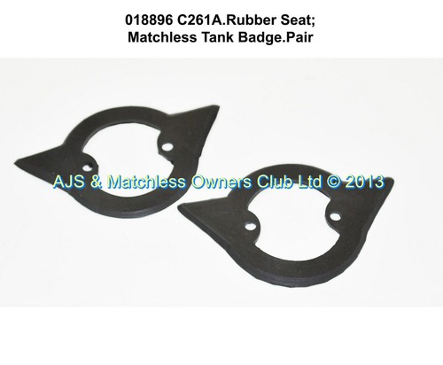 RUBBER SEAT: M/LESS TANK BADGE 54-60 ONLY,---- FOR USE WITH 018891 ONLY