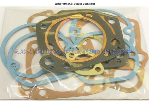 DECOKE GASKET SET 500/600/650 TWIN UP TO 1959 ONLY