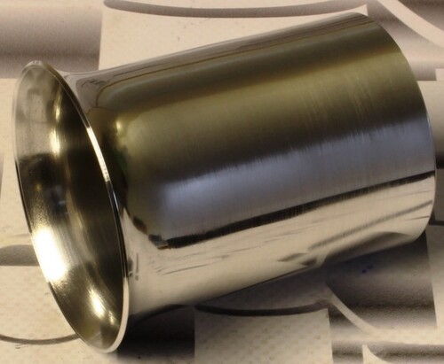 EXTENSION, 389 CARB BELLMOUTH POLISHED ALLOY AS ORIGINAL