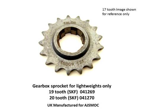 GEARBOX SPROCKET FOR LIGHTWEIGHTS ONLY  19 TOOTH