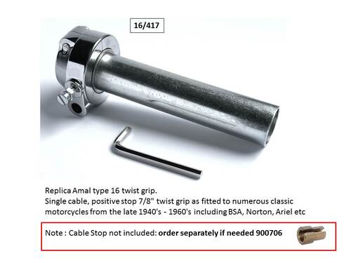 HIGH QUALITY PATTERN AMAL  THROTTLE TWISTGRIP ORIGINAL SPECIFICATION 7/8