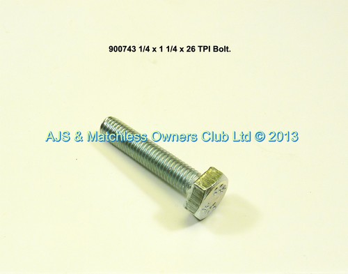 1/4 X  1 1/4 X 26TPI BOLT.
