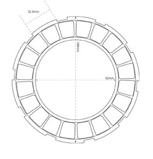 GENUINE SURFLEX FRICTION CLUTCH PLATE 1952 ONWARDS B52  G-40-12
